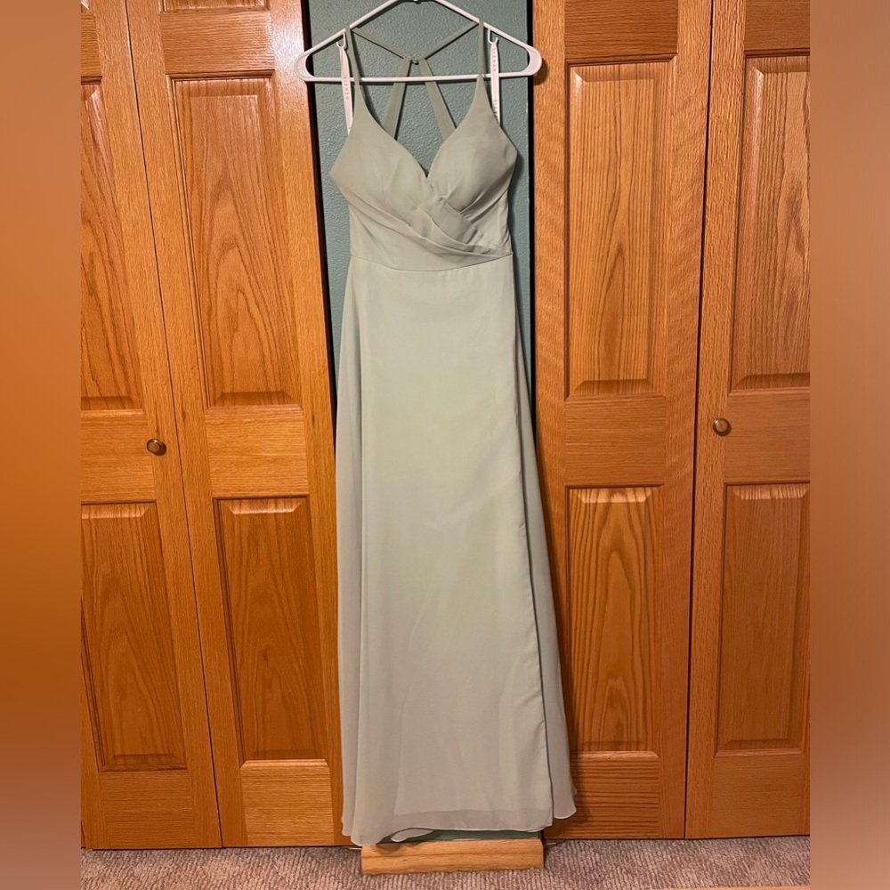 Azazie Dusty Sage Bridesmaid Dress